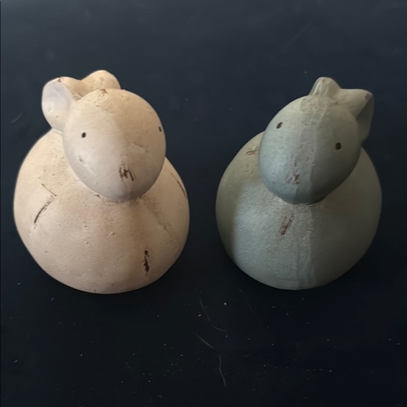 Accents | Set Of Two Vintage Folk Art Shabby Chic Bunny Rabbit ...